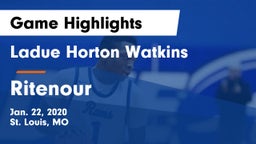 Ladue Horton Watkins  vs Ritenour  Game Highlights - Jan. 22, 2020