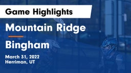 Mountain Ridge  vs Bingham  Game Highlights - March 31, 2022