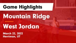 Mountain Ridge  vs West Jordan  Game Highlights - March 22, 2022