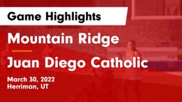 Mountain Ridge  vs Juan Diego Catholic  Game Highlights - March 30, 2022