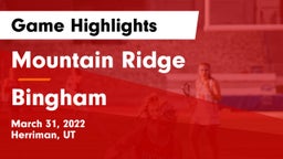 Mountain Ridge  vs Bingham  Game Highlights - March 31, 2022