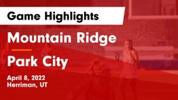 Mountain Ridge  vs Park City  Game Highlights - April 8, 2022