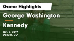 George Washington  vs Kennedy Game Highlights - Oct. 3, 2019