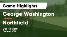 George Washington  vs Northfield  Game Highlights - Oct. 12, 2019