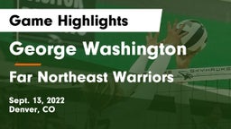 George Washington  vs Far Northeast Warriors Game Highlights - Sept. 13, 2022