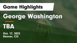 George Washington  vs TBA Game Highlights - Oct. 17, 2022
