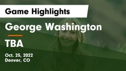 George Washington  vs TBA Game Highlights - Oct. 25, 2022