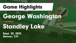 George Washington  vs Standley Lake Game Highlights - Sept. 20, 2023