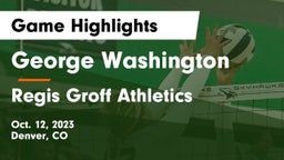 George Washington  vs Regis Groff Athletics Game Highlights - Oct. 12, 2023