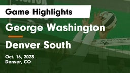George Washington  vs Denver South  Game Highlights - Oct. 16, 2023