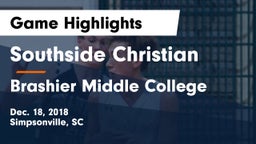 Southside Christian  vs Brashier Middle College Game Highlights - Dec. 18, 2018