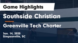 Southside Christian  vs Greenville Tech Charter Game Highlights - Jan. 14, 2020