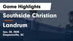 Southside Christian  vs Landrum  Game Highlights - Jan. 28, 2020