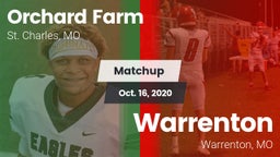 Matchup: Orchard Farm High vs. Warrenton  2020