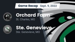 Recap: Orchard Farm  vs. Ste. Genevieve  2022