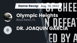 Recap: Olympic Heights  vs. DR. JOAQUIN GARCIA 2023