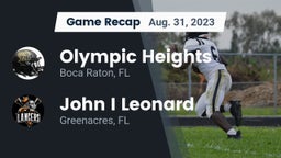 Recap: Olympic Heights  vs. John I Leonard  2023