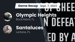 Recap: Olympic Heights  vs. Santaluces  2023