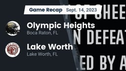 Recap: Olympic Heights  vs. Lake Worth  2023