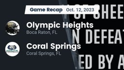 Recap: Olympic Heights  vs. Coral Springs  2023