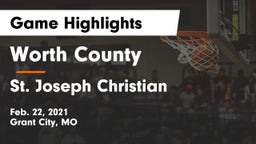 Worth County  vs St. Joseph Christian  Game Highlights - Feb. 22, 2021
