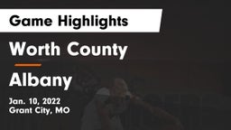 Worth County  vs Albany  Game Highlights - Jan. 10, 2022