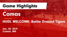 Camas  vs HUDL WELCOME: Battle Ground Tigers Game Highlights - Jan. 30, 2019