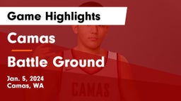Camas  vs Battle Ground  Game Highlights - Jan. 5, 2024