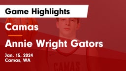 Camas  vs Annie Wright Gators Game Highlights - Jan. 15, 2024