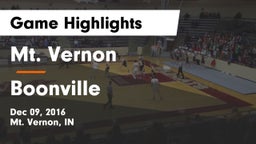 Mt. Vernon  vs Boonville  Game Highlights - Dec 09, 2016