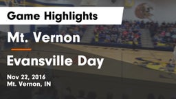 Mt. Vernon  vs Evansville Day Game Highlights - Nov 22, 2016
