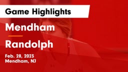Mendham  vs Randolph  Game Highlights - Feb. 28, 2023
