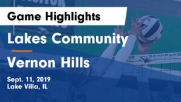 Lakes Community  vs Vernon Hills  Game Highlights - Sept. 11, 2019
