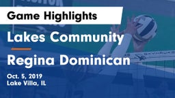 Lakes Community  vs Regina Dominican  Game Highlights - Oct. 5, 2019