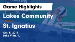 Lakes Community  vs St. Ignatius  Game Highlights - Oct. 5, 2019