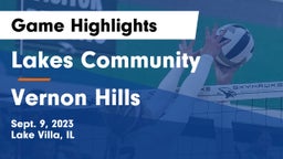 Lakes Community  vs Vernon Hills  Game Highlights - Sept. 9, 2023