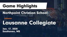 Northpoint Christian School vs Lausanne Collegiate  Game Highlights - Jan. 17, 2020