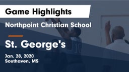 Northpoint Christian School vs St. George's  Game Highlights - Jan. 28, 2020