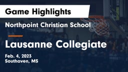 Northpoint Christian School vs Lausanne Collegiate  Game Highlights - Feb. 4, 2023