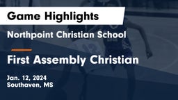 Northpoint Christian School vs First Assembly Christian  Game Highlights - Jan. 12, 2024