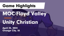 MOC-Floyd Valley  vs Unity Christian  Game Highlights - April 25, 2024