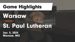 Warsaw  vs St. Paul Lutheran  Game Highlights - Jan. 5, 2024