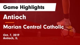 Antioch  vs Marian Central Catholic Game Highlights - Oct. 7, 2019