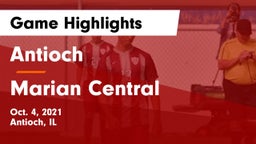 Antioch  vs Marian Central Game Highlights - Oct. 4, 2021