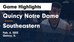 Quincy Notre Dame vs Southeastern  Game Highlights - Feb. 6, 2023