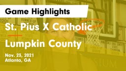 St. Pius X Catholic  vs Lumpkin County  Game Highlights - Nov. 23, 2021