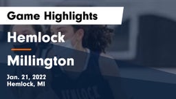 Hemlock  vs Millington  Game Highlights - Jan. 21, 2022