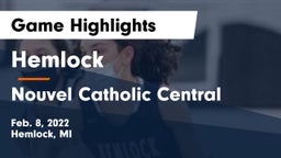 Hemlock  vs Nouvel Catholic Central  Game Highlights - Feb. 8, 2022