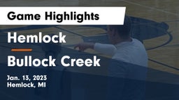 Hemlock  vs Bullock Creek  Game Highlights - Jan. 13, 2023