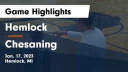 Hemlock  vs Chesaning  Game Highlights - Jan. 17, 2023